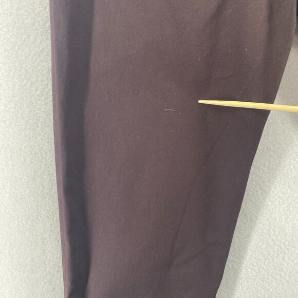 EILEEN FISHER Pants PL Organic Cotton Stretch Twill Tapered Cropped Chino Brown - Picture 14 of 16